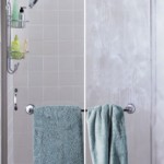 Shower Door with and without Soft Water